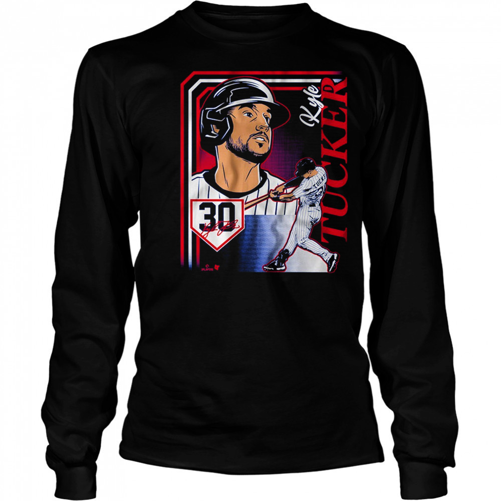 Kyle Tucker 30 Collage Frame Chicago Cubs MLB Signature t-shirt Long Sleeved