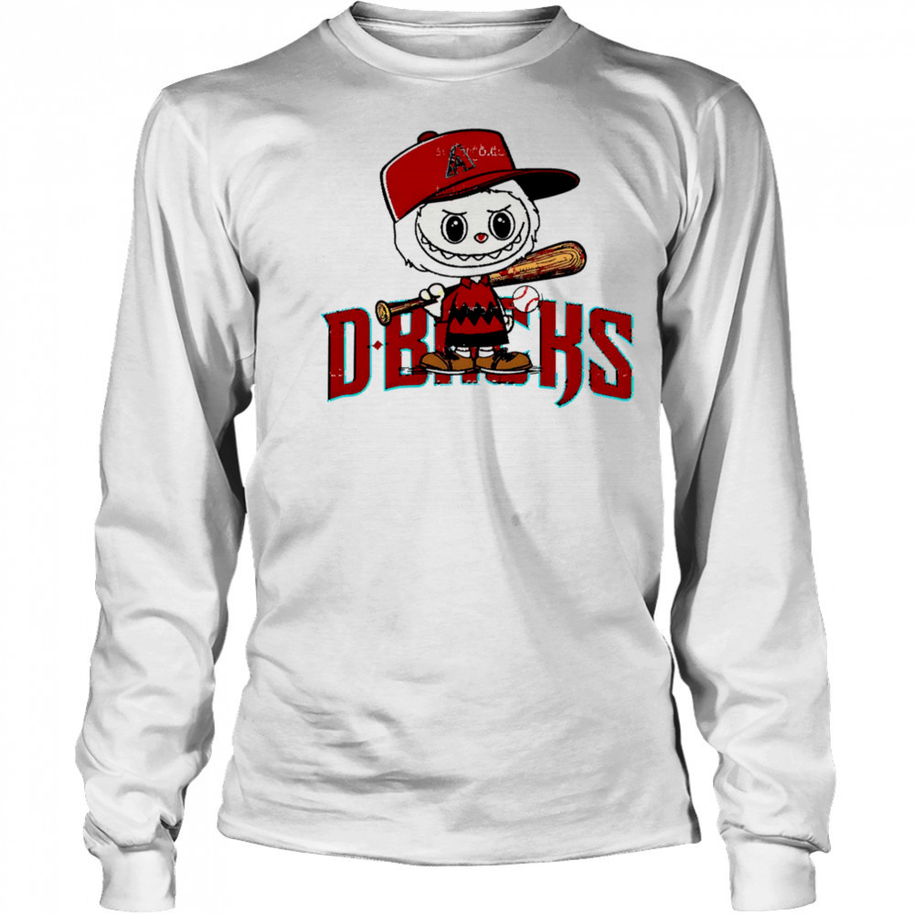 Labubu Charlie Brown Arizona Diamondbacks shirt Long Sleeved