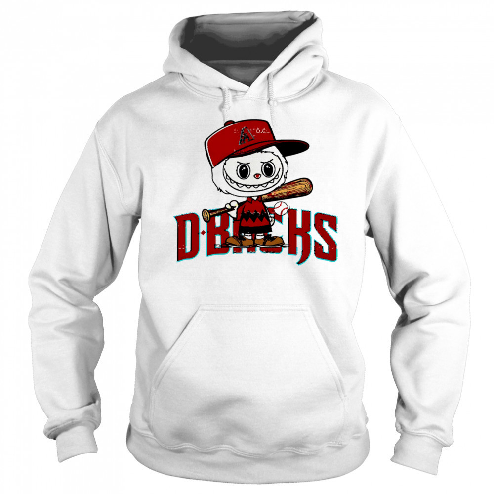 Labubu Charlie Brown Arizona Diamondbacks shirt Hoodie
