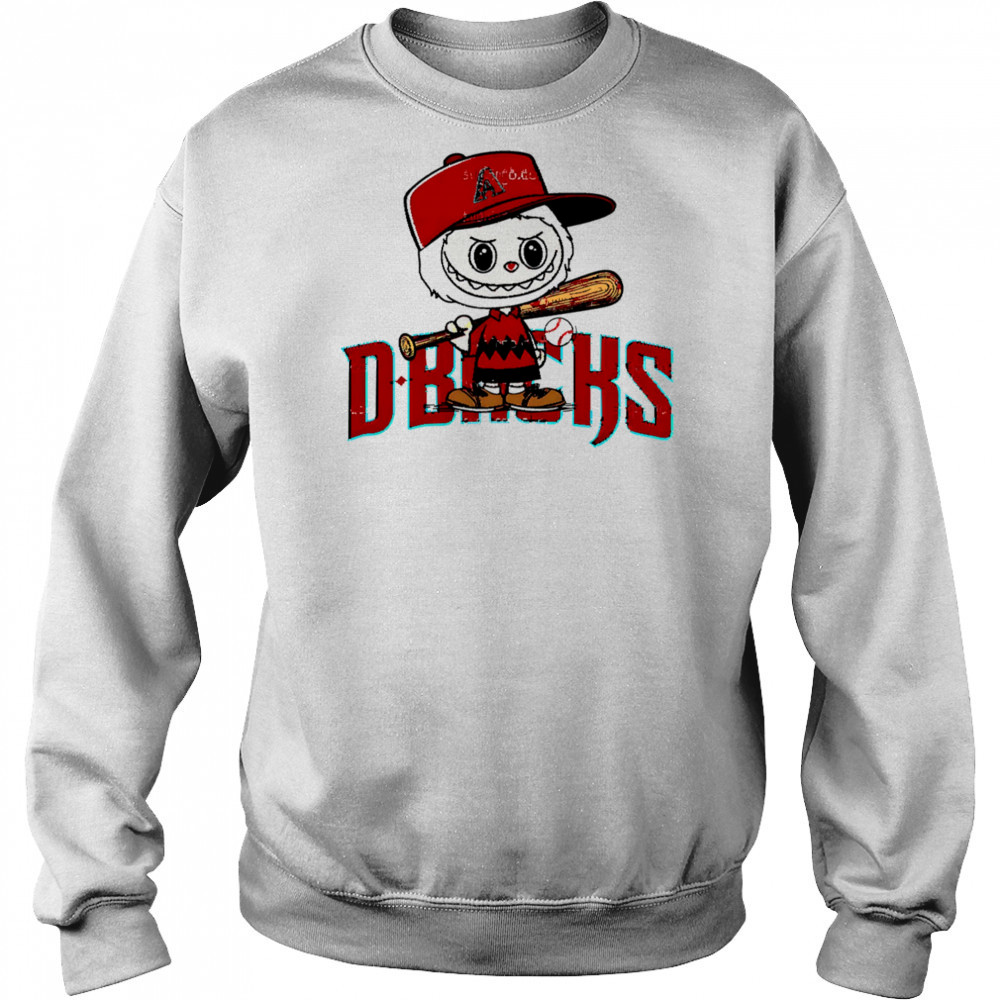 Labubu Charlie Brown Arizona Diamondbacks shirt Sweatshirt