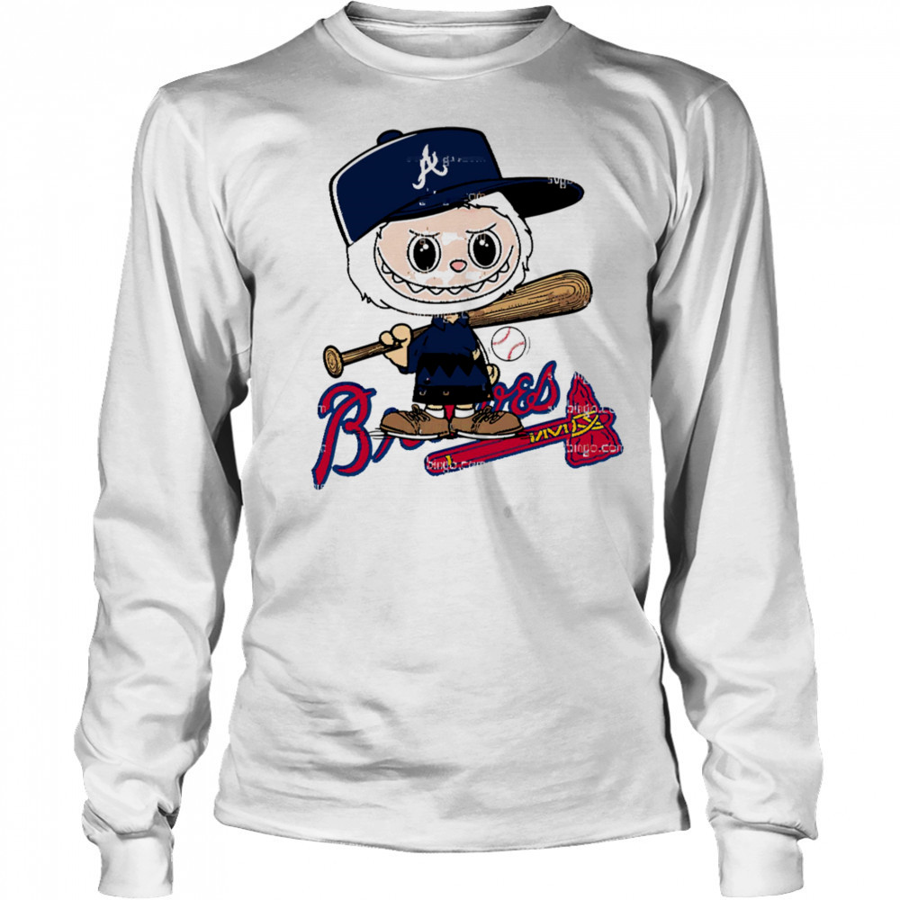Labubu Charlie Brown Atlanta Braves shirt Long Sleeved