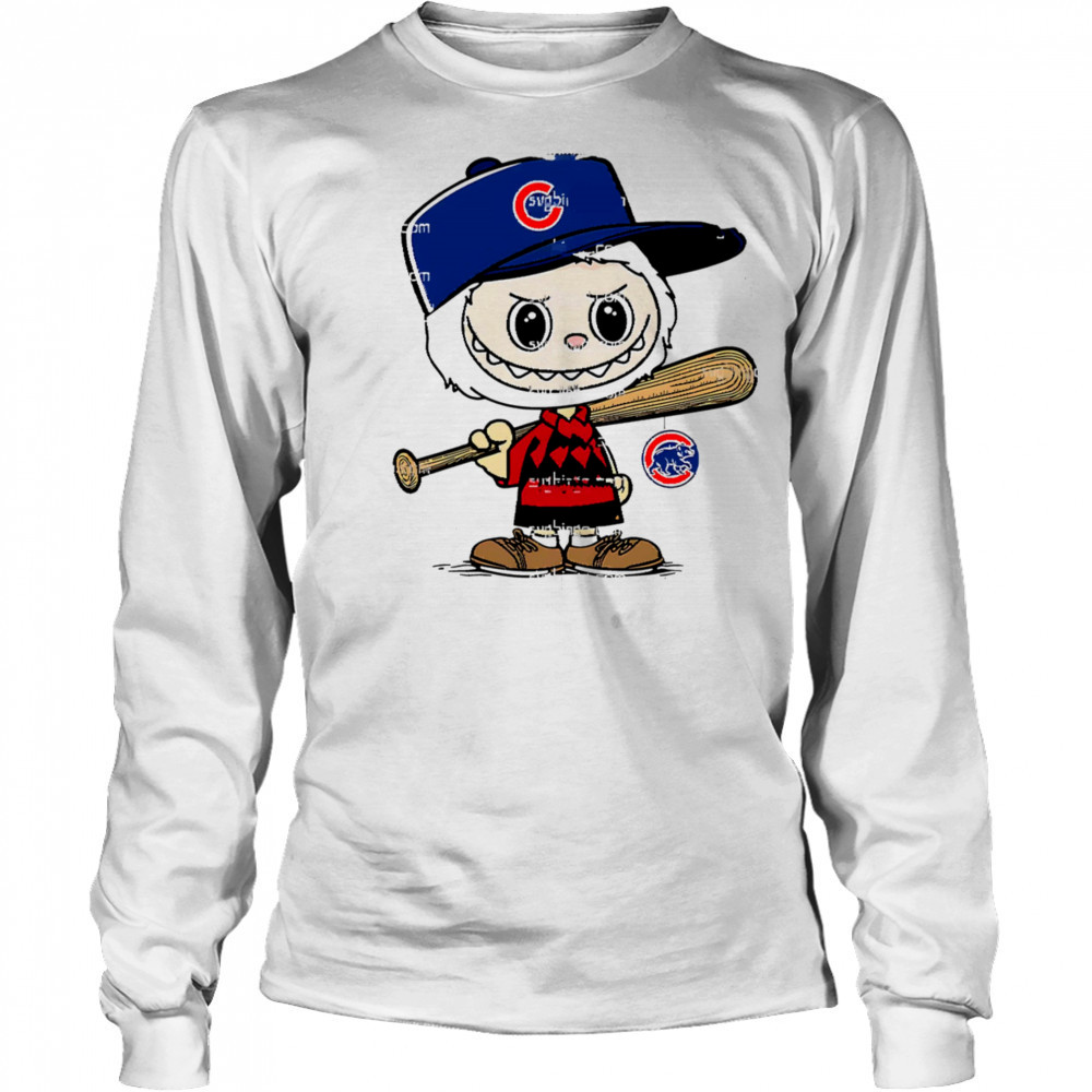 Labubu Charlie Brown Chicago Cubs shirt Long Sleeved