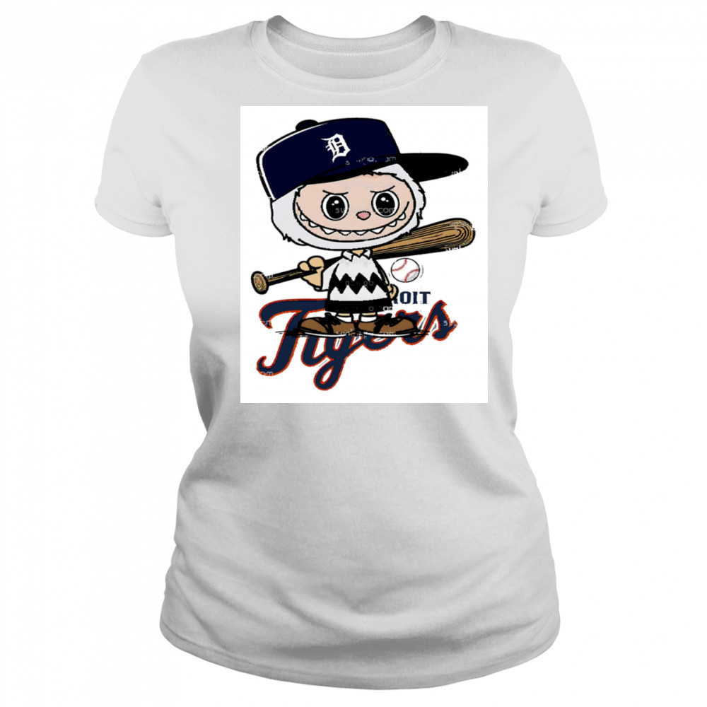 Labubu Charlie Brown Detroit Tigers shirt Women's T-shirt