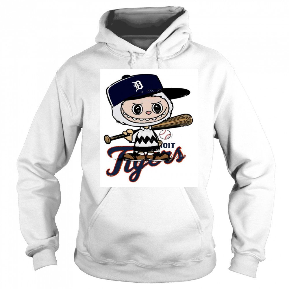 Labubu Charlie Brown Detroit Tigers shirt Hoodie