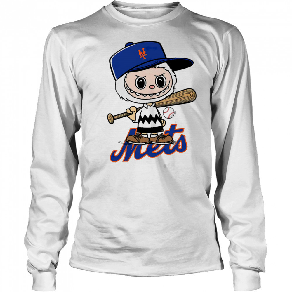 Labubu Charlie Brown New York Mets shirt Long Sleeved