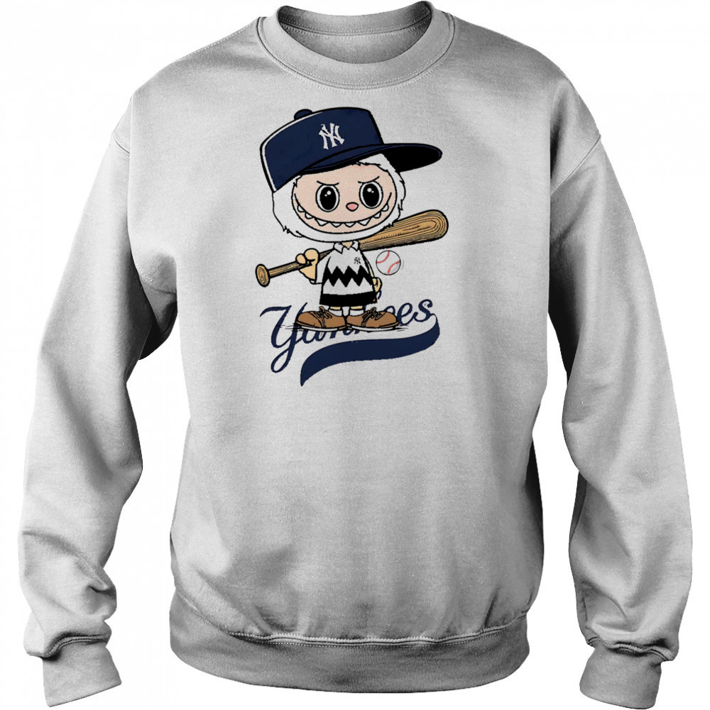 Labubu Charlie Brown New York Yankees shirt Sweatshirt
