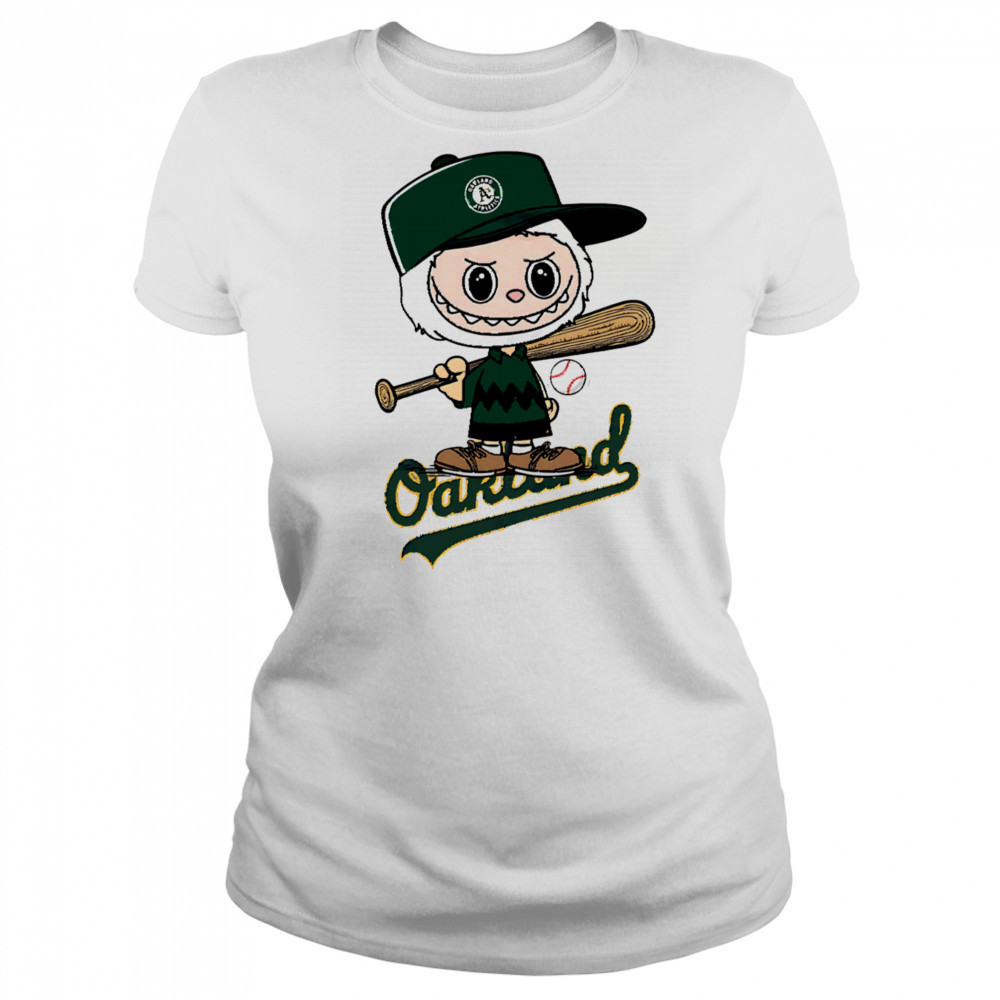 Labubu Charlie Brown Oakland Athletics shirt Women's T-shirt