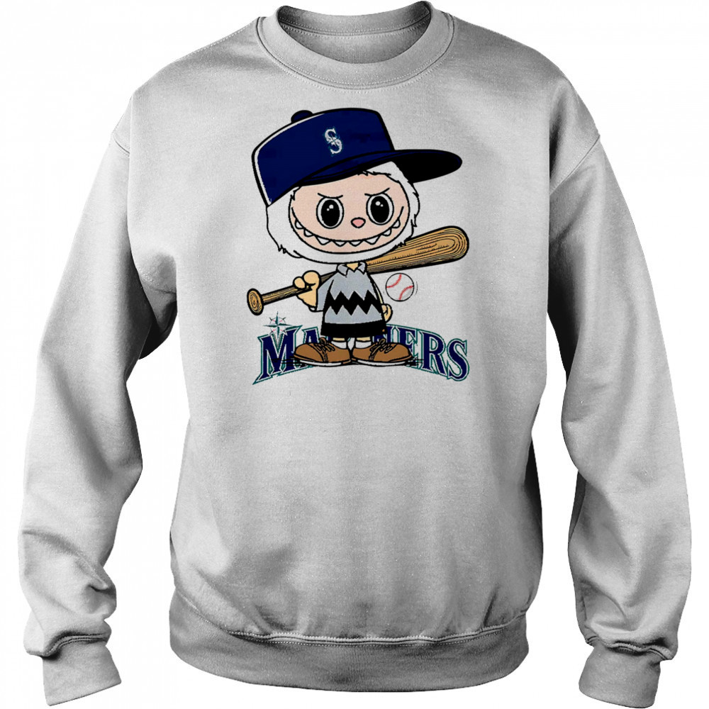 Labubu Charlie Brown Seattle Mariners shirt Sweatshirt