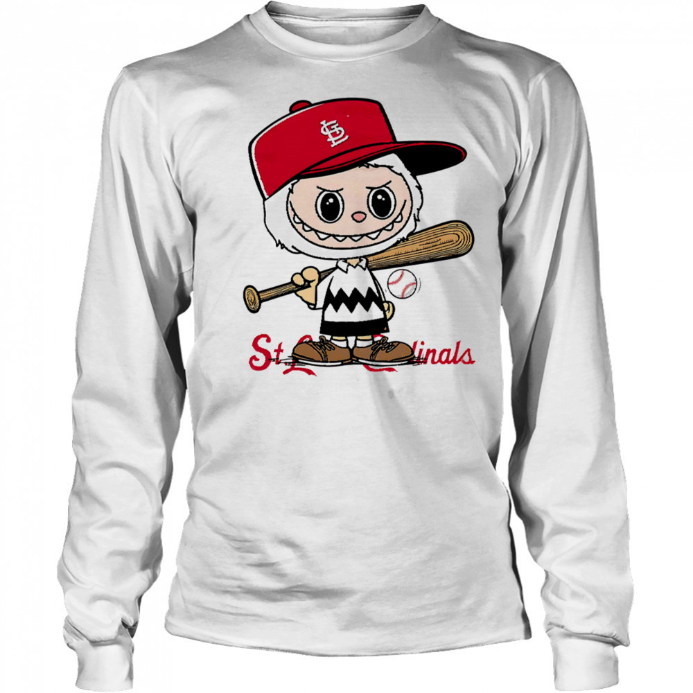 Labubu Charlie Brown St Louis Cardinals shirt Long Sleeved