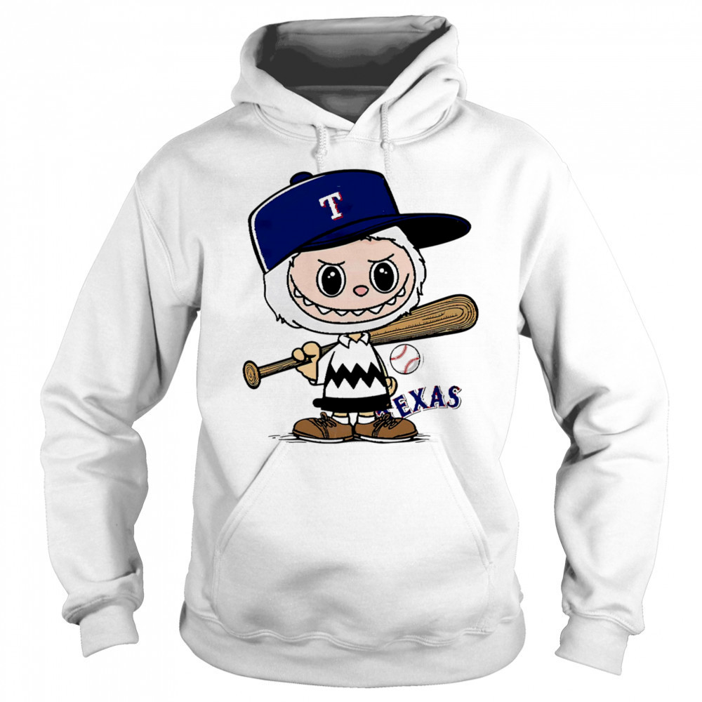 Labubu Charlie Brown Texas Rangers shirt Hoodie