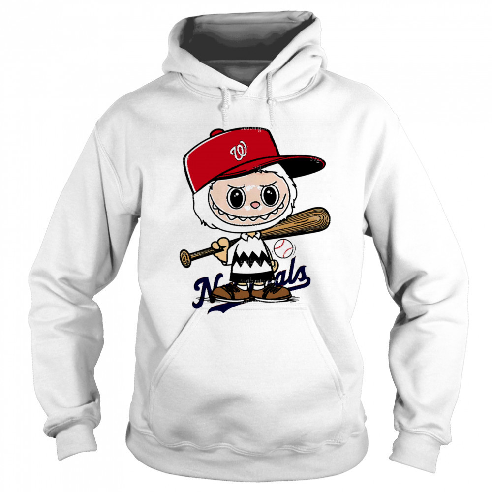 Labubu Charlie Brown Washington Nationals shirt Hoodie