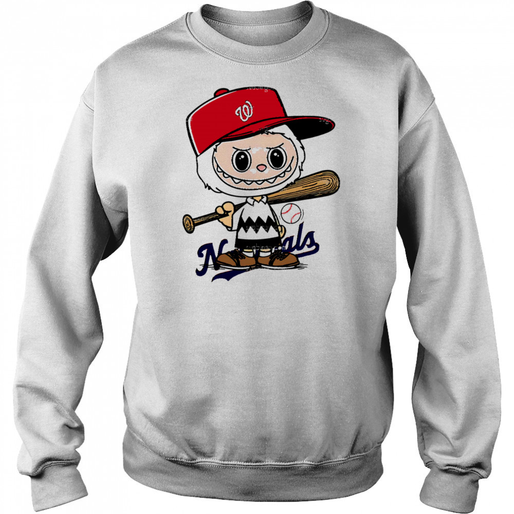 Labubu Charlie Brown Washington Nationals shirt Sweatshirt
