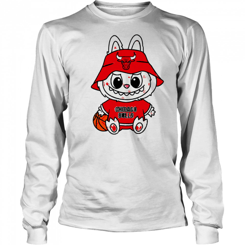 Labubu Chicago Bulls Basketball shirt Long Sleeved