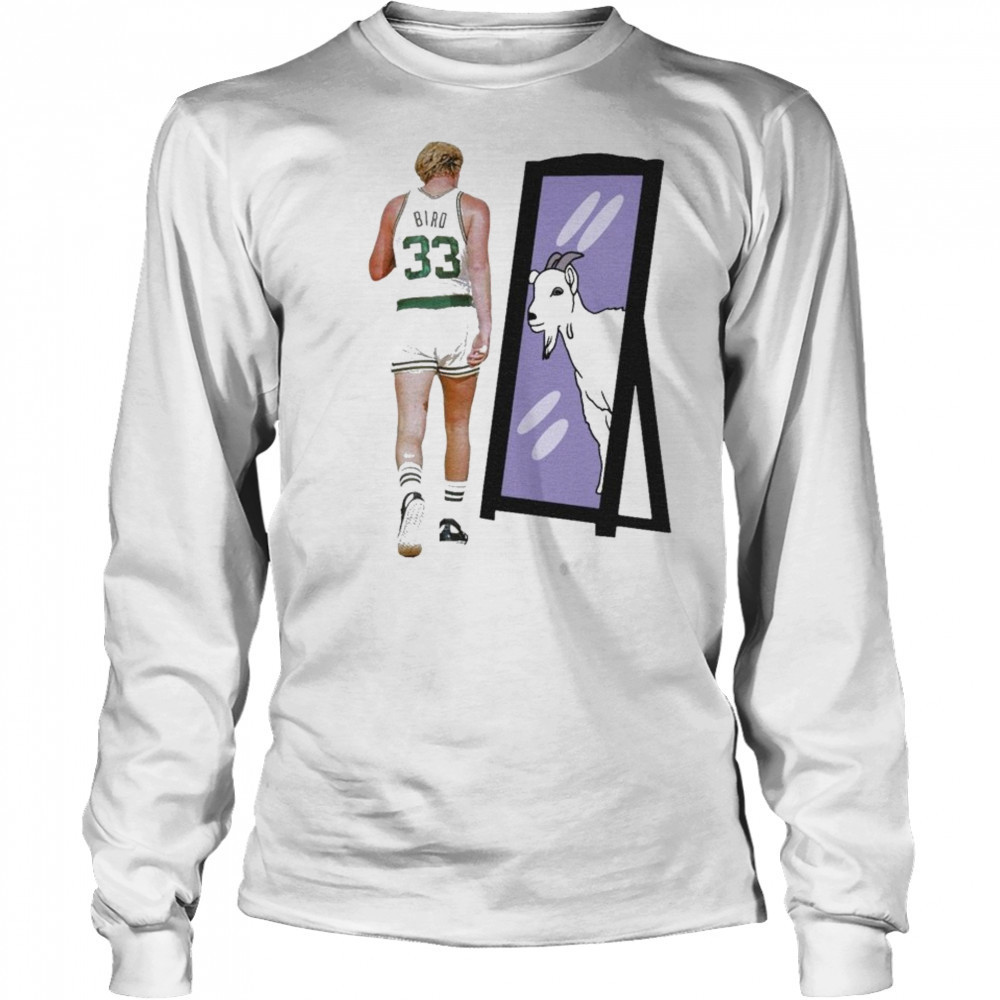 Larry Bird Goat Boston Celtics T-shirt Long Sleeved