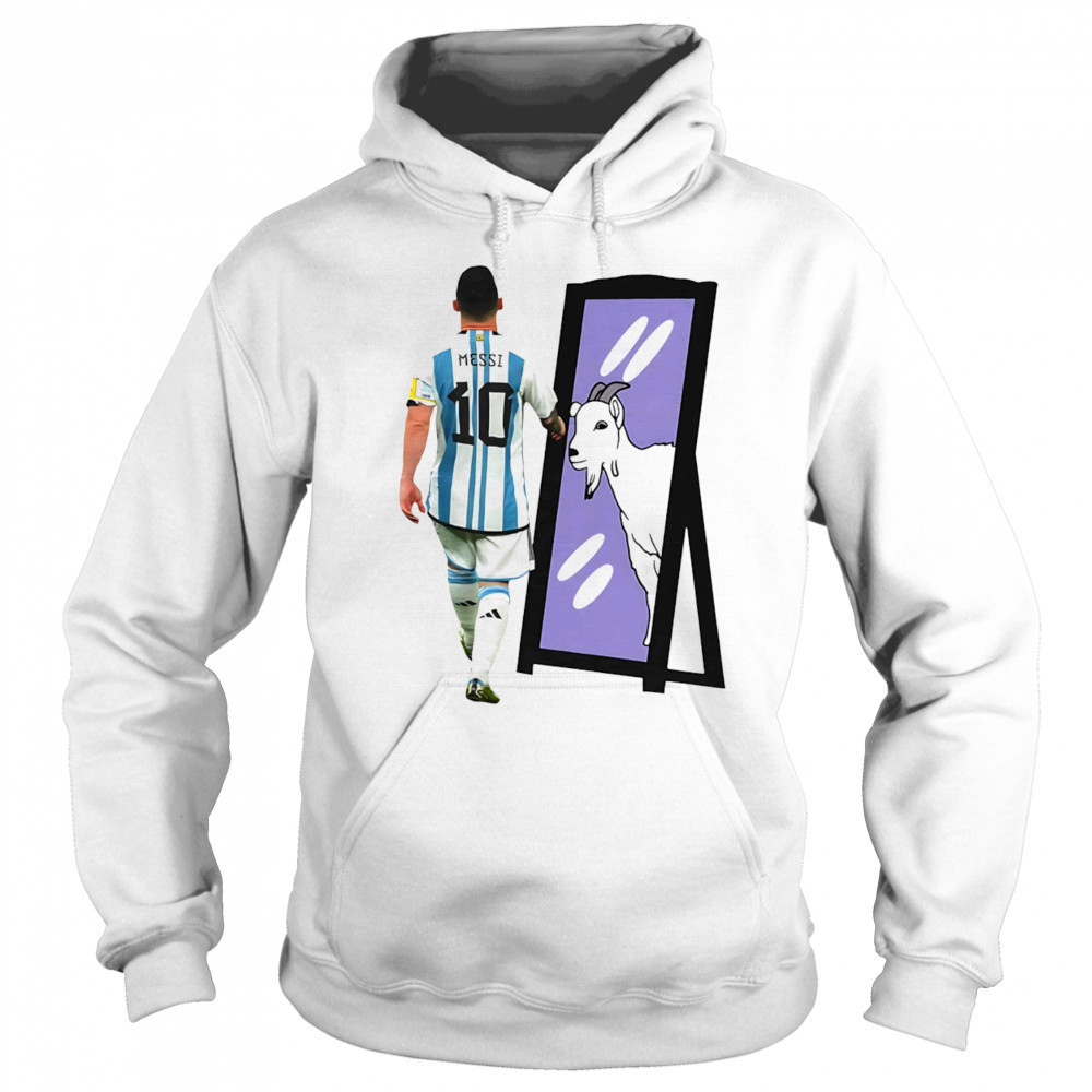 Lionel Messi Goat mirror shirt Hoodie