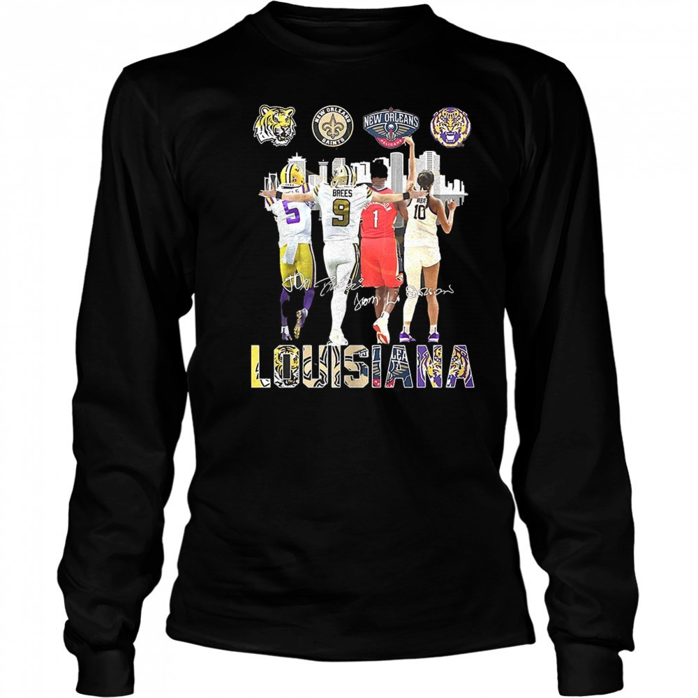 Louisiana team sport 2025 Skyline City signatures shirt Long Sleeved