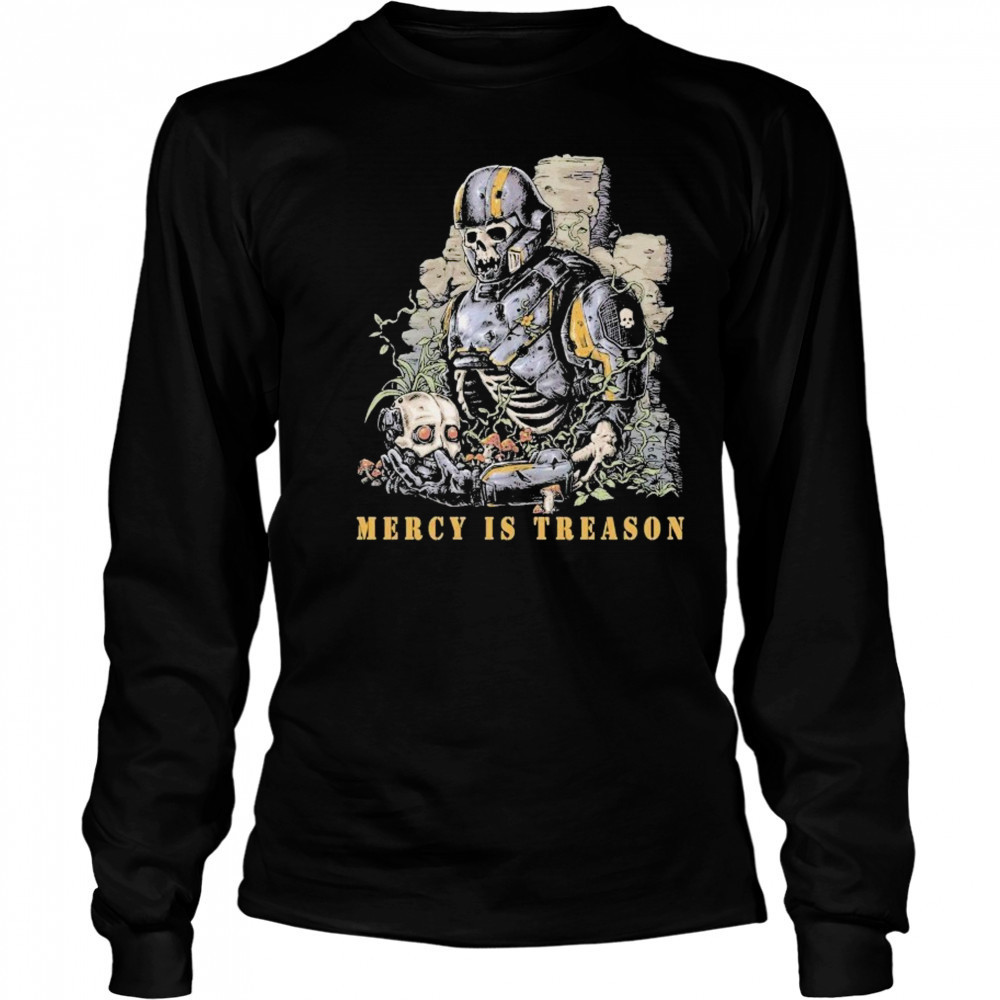 Mercy Is Treason Threat Llama T-shirt Long Sleeved