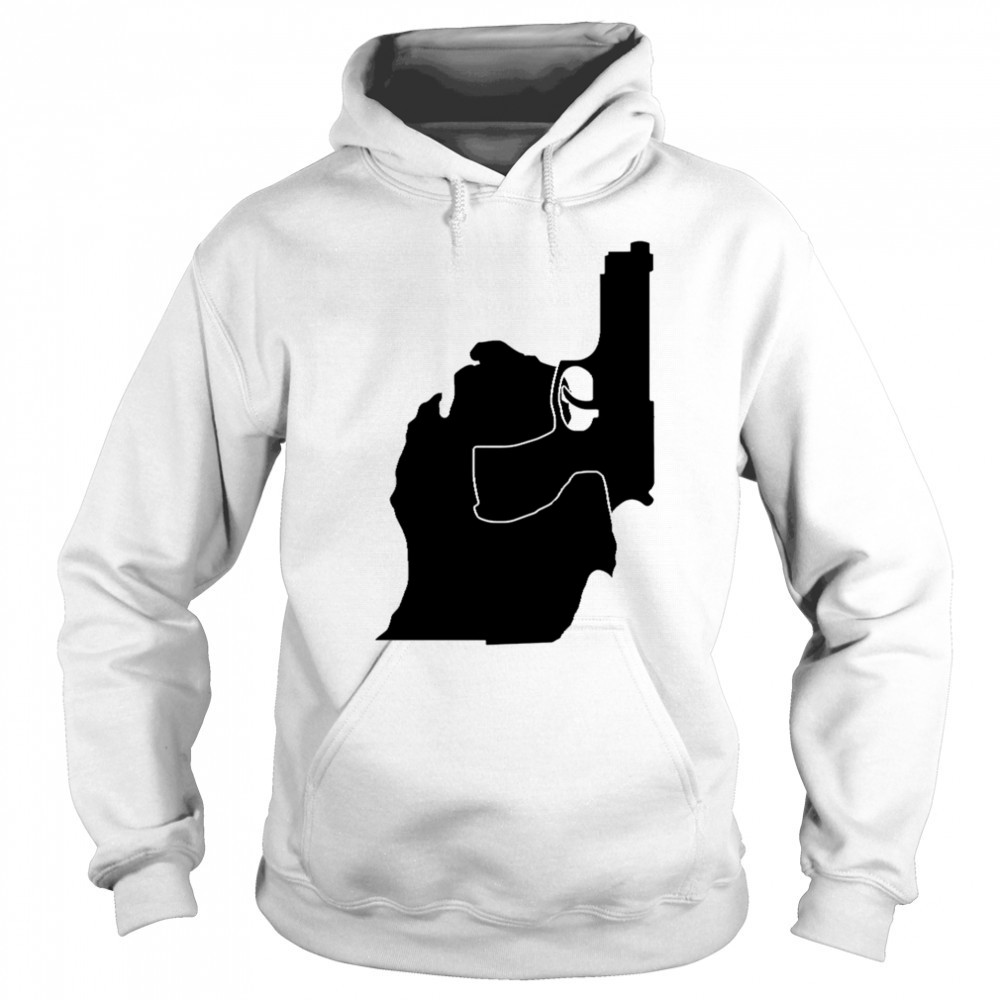 Michigan mitten with gun design shirt Hoodie