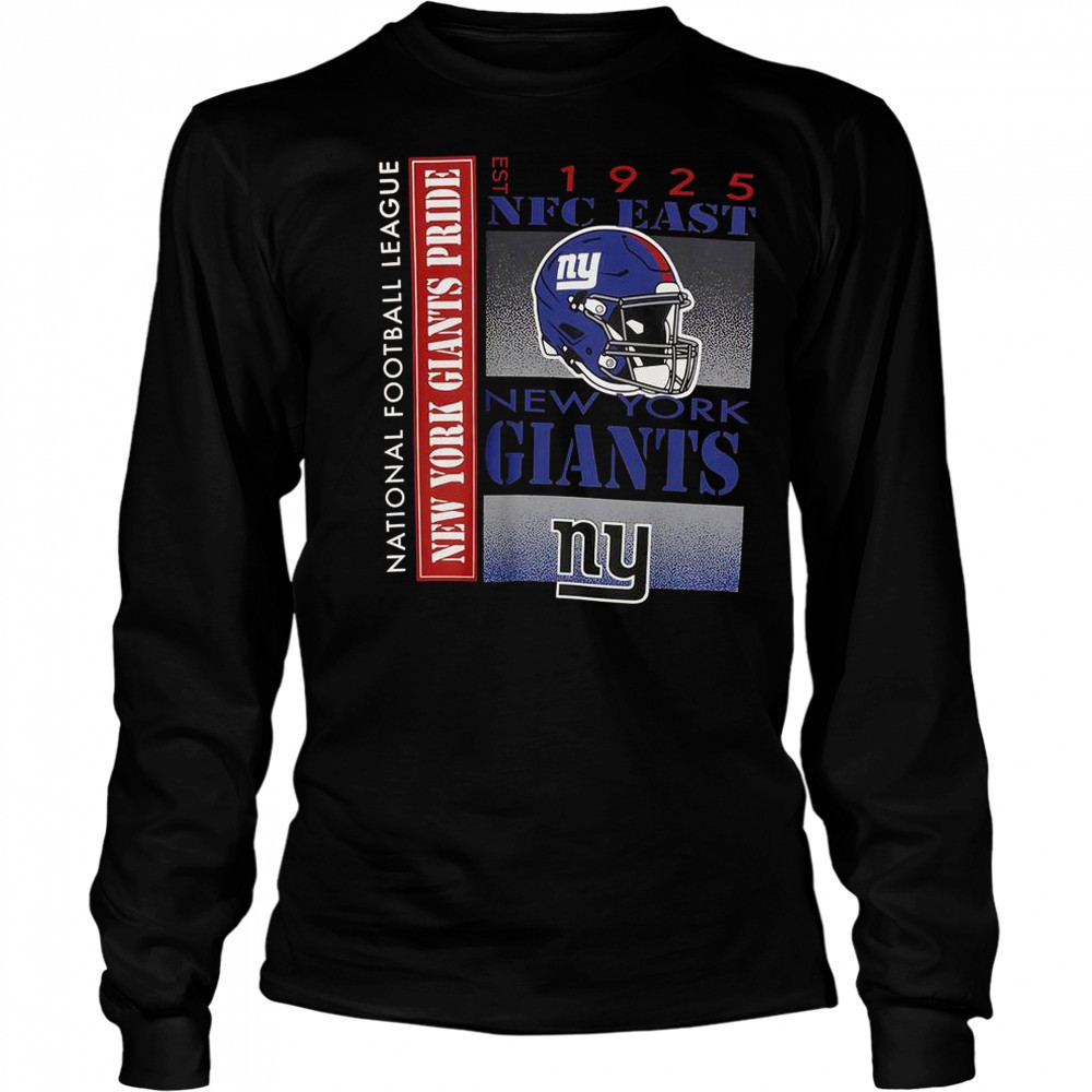 New York Giants NFC East Est 1925 National Football League T-Shirt Long Sleeved