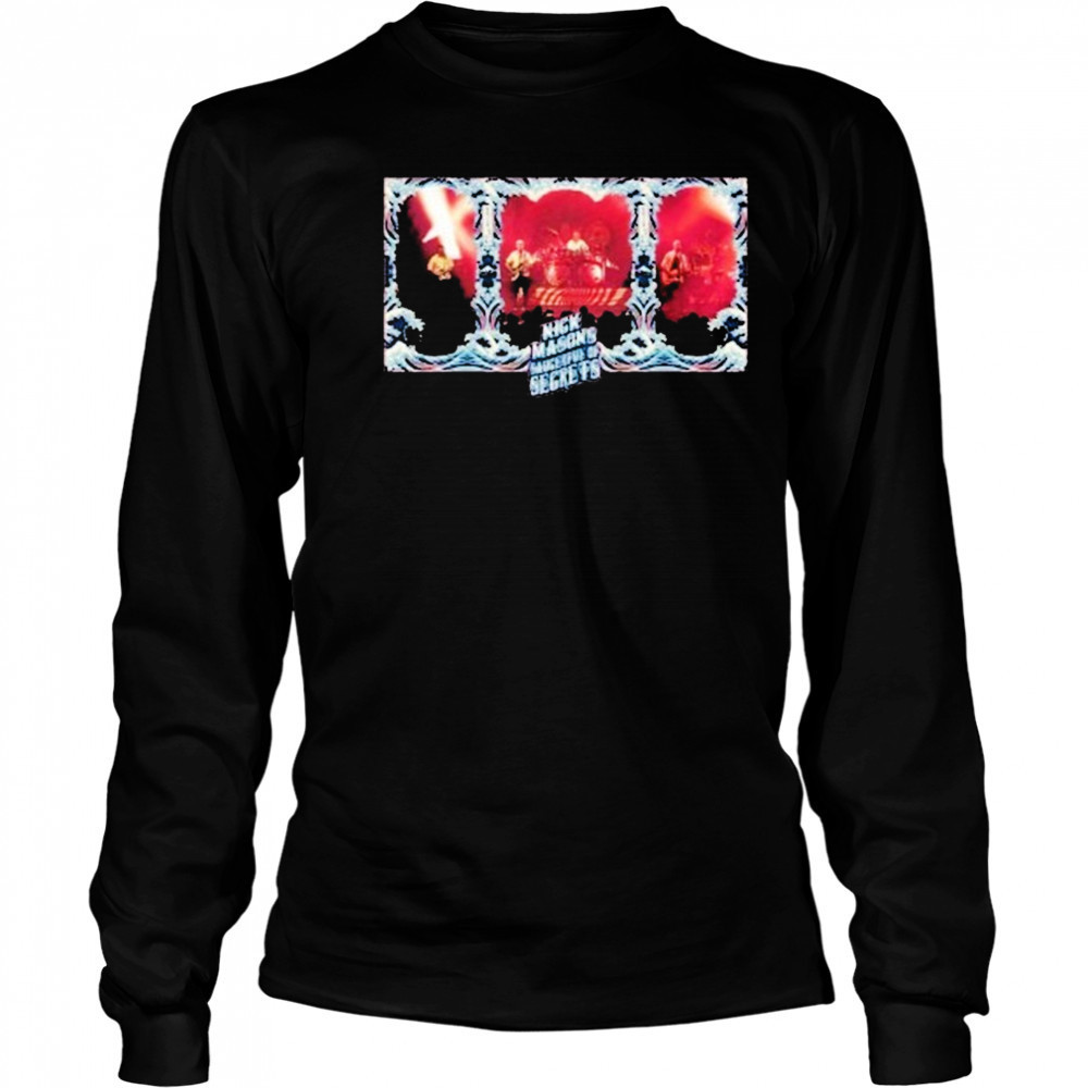 Nick Mason Saucerful Of Secrets Hokusai Wave Band Photo T-shirt Long Sleeved