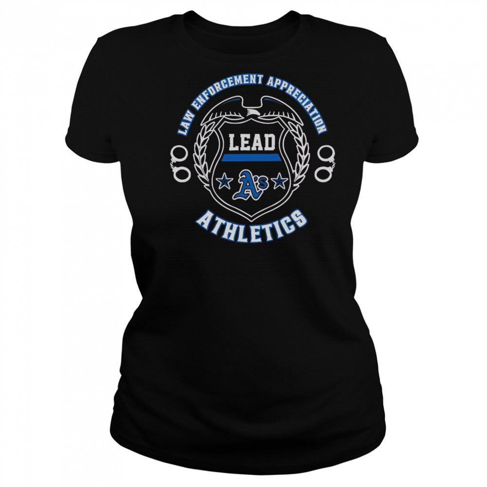 Official Oakland Athletics Law Enforcement Appreciation Day 2025 T-Shirt Women's T-shirt