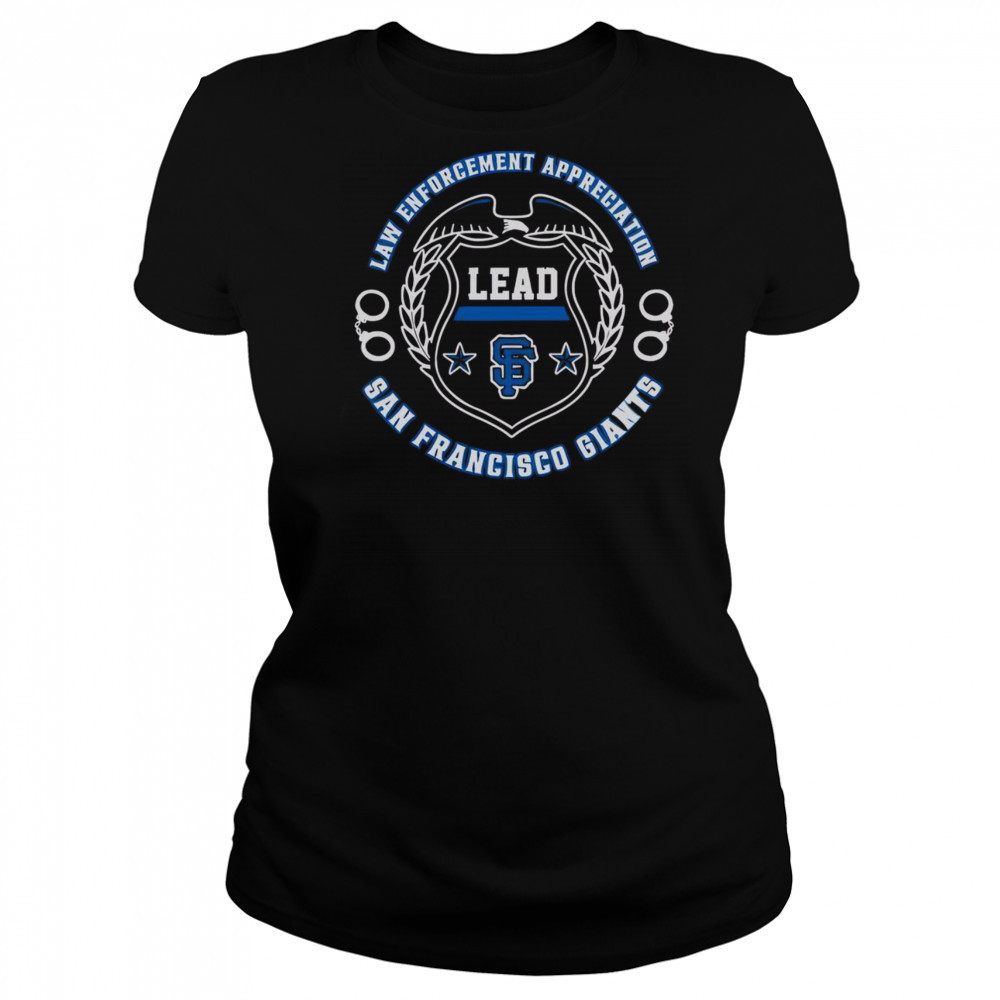 Official San Francisco Giants Law Enforcement Appreciation Day 2025 T-Shirt Women's T-shirt