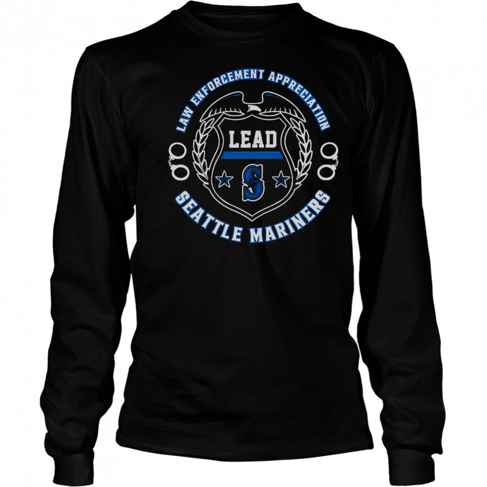Official Seattle Mariners Law Enforcement Appreciation Day 2025 T-Shirt Long Sleeved