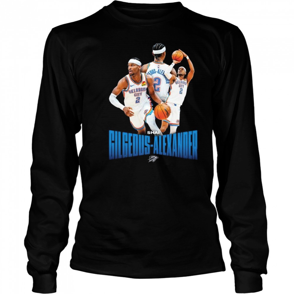 OKC Thunder Shai Gilgeous-Alexander Player Series 2025 Shirt Long Sleeved