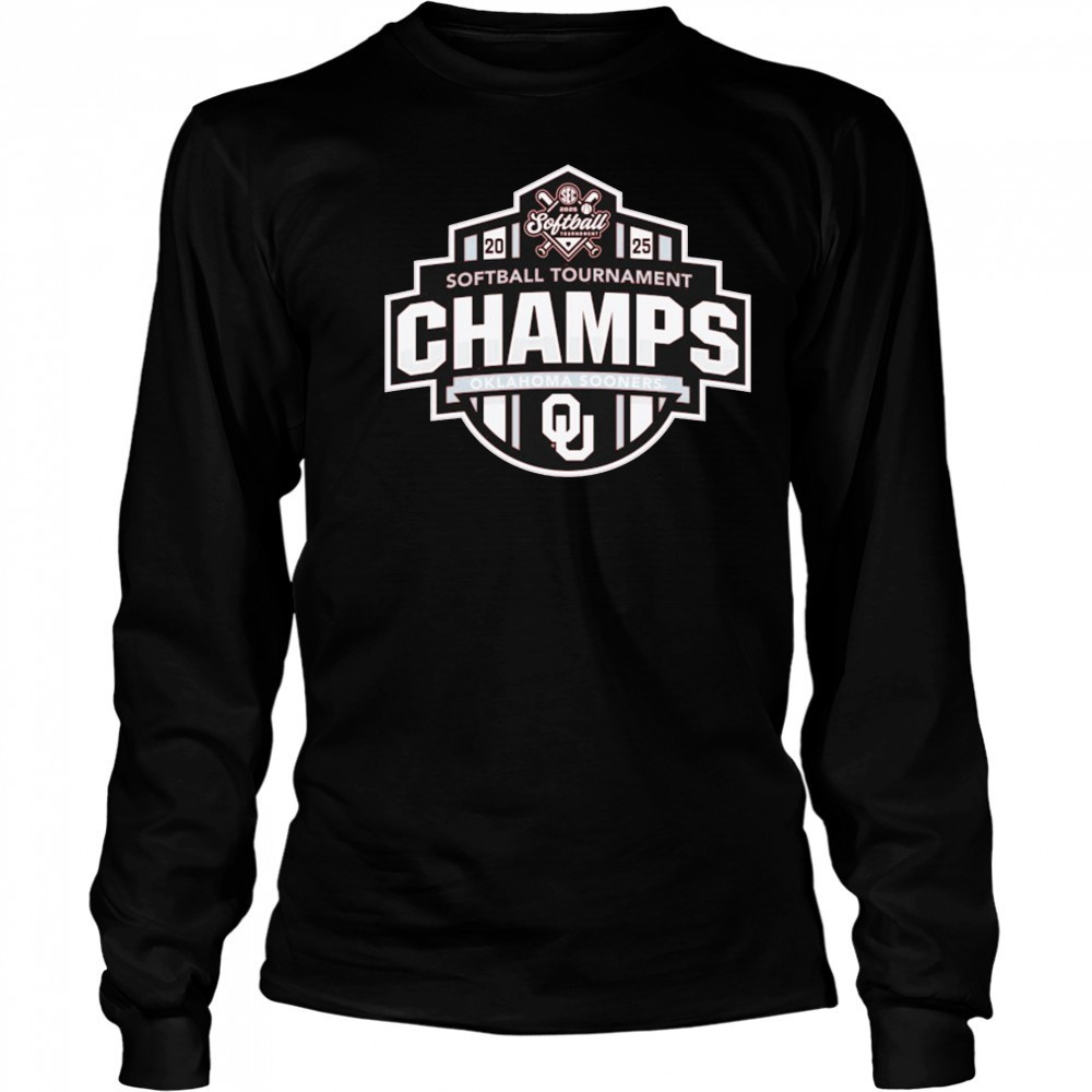 Oklahoma Sooners Softball 2025 SEC Conference Tournament Champions T-shirt Long Sleeved