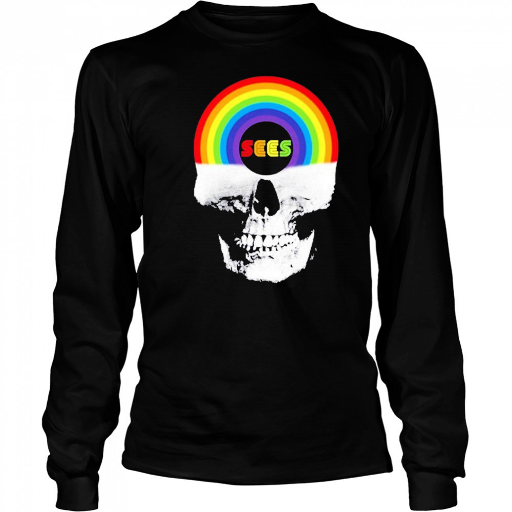 Osees Skull Rainbow T-shirt Long Sleeved