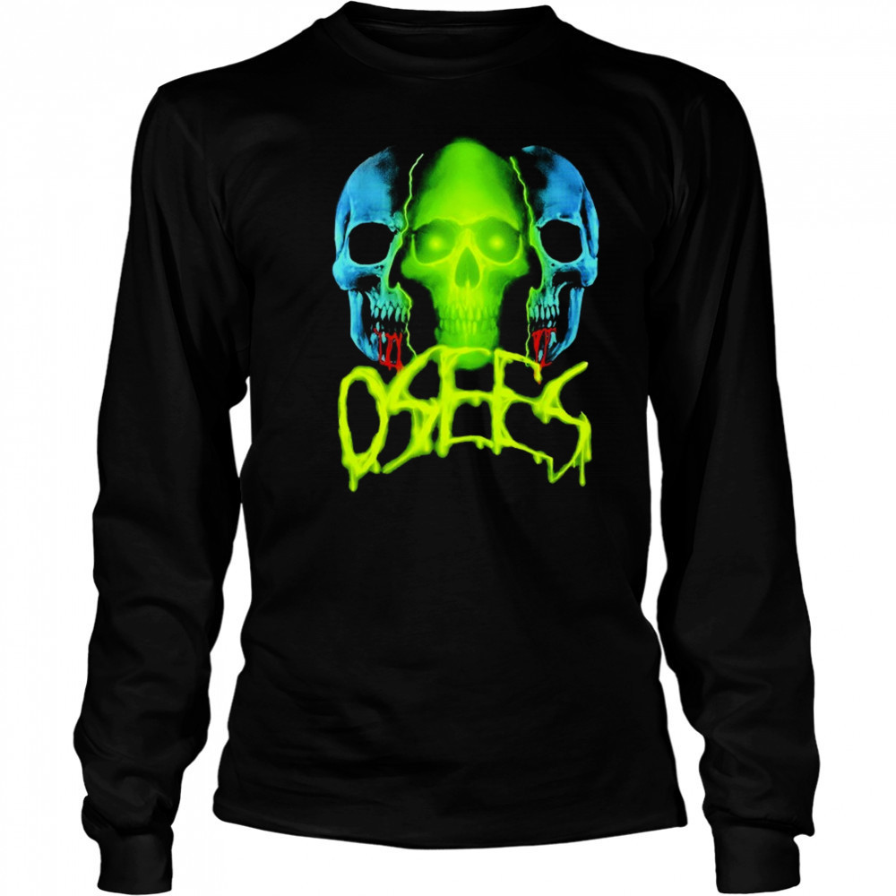 Osees Three Skulls T-shirt Long Sleeved
