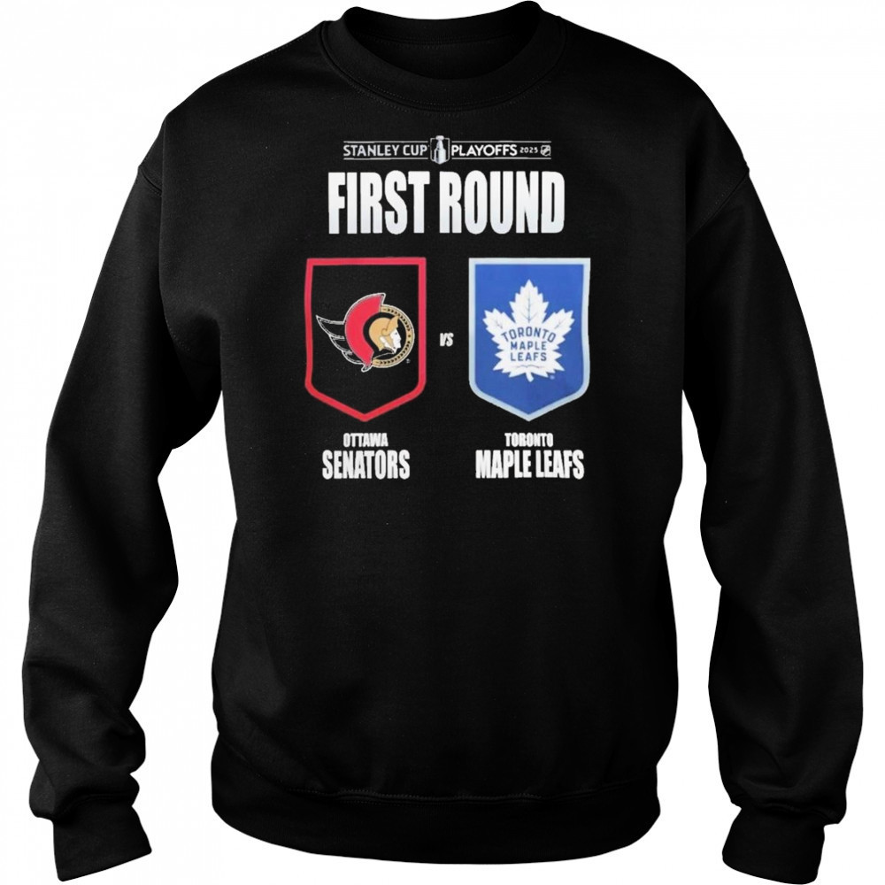 Ottawa Senators Vs Toronto Maple Leafs 2025 Stanley Cup Playoffs Shirt Sweatshirt
