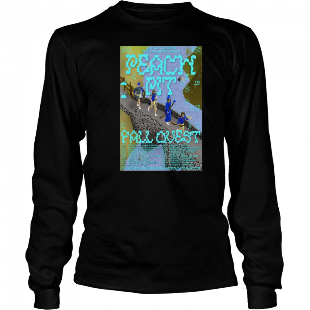 Peach Pit Fall Ovest Tour 2025 t-shirt Long Sleeved