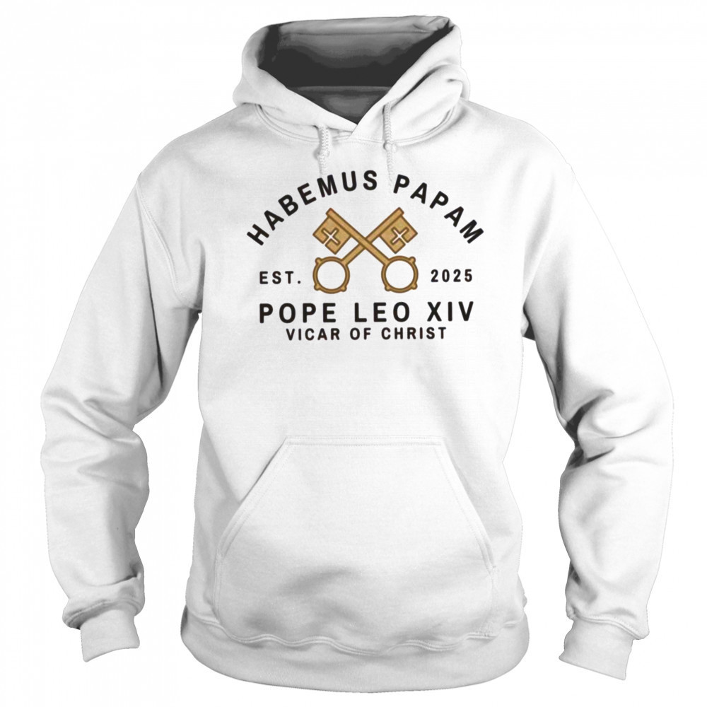 Pope Leo XIV Vicar of Christ 2025 T Shirt Hoodie