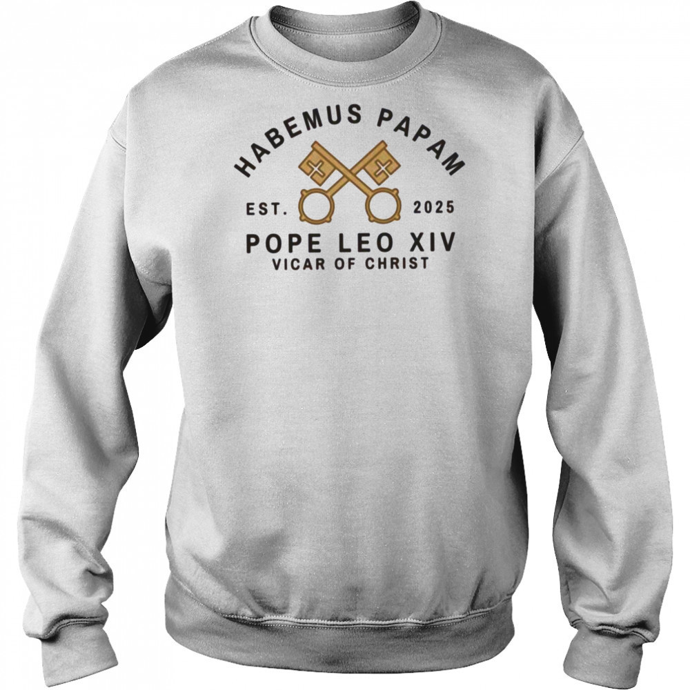 Pope Leo XIV Vicar of Christ 2025 T Shirt Sweatshirt