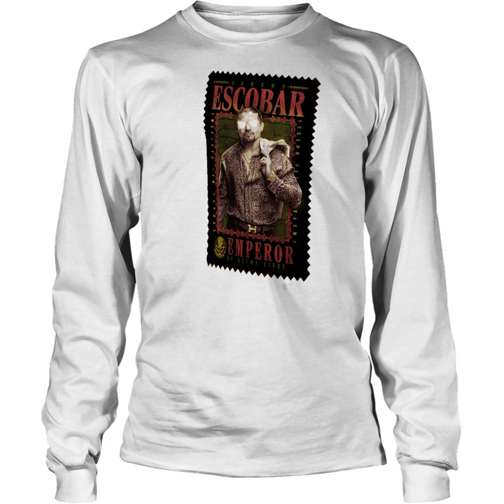 Santos Escobar Emperor Of Lucha Libre Legado Del Fantasma WWE 2025 t-shirt Long Sleeved