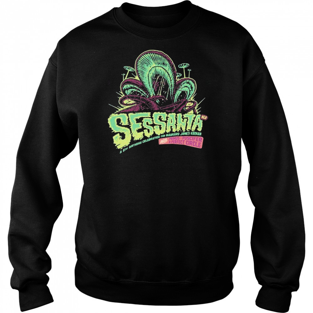 Sessanta Primus Puscifer And Perfect Circle Music Pavilion Charlotte North Carolina May 10, 2025 Tour T-shirt Sweatshirt