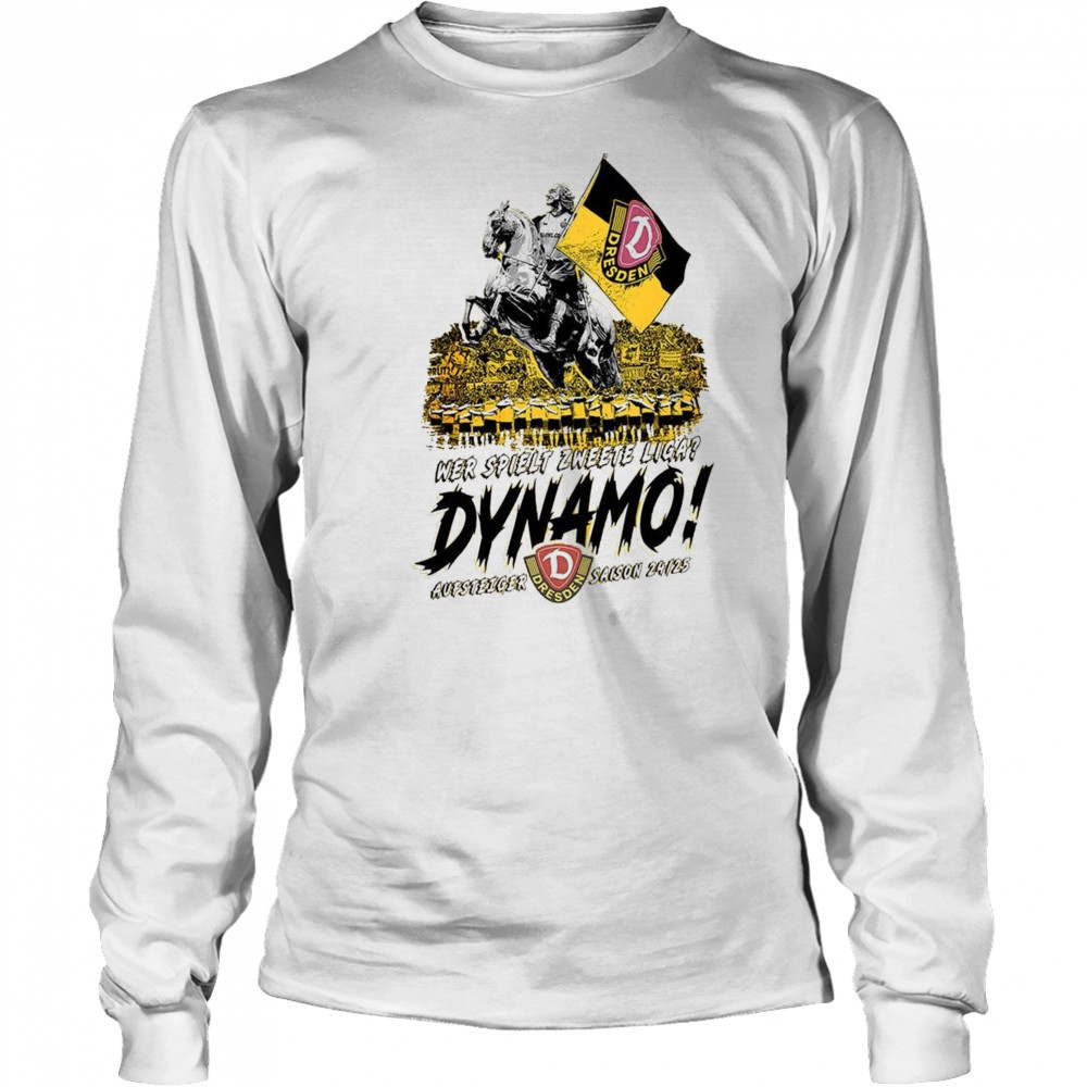SG Dynamo Dresden Wer Spielt Zweete Liga 2025 Shirt Long Sleeved