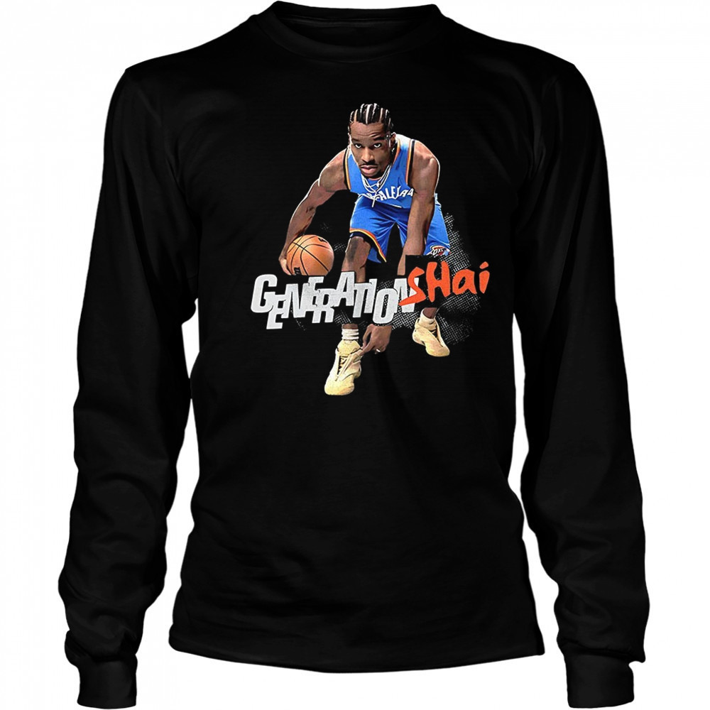Shai Gilgeous-Alexander Oklahoma City Thunder SLAM February March 2025 cover graphic shirt Long Sleeved
