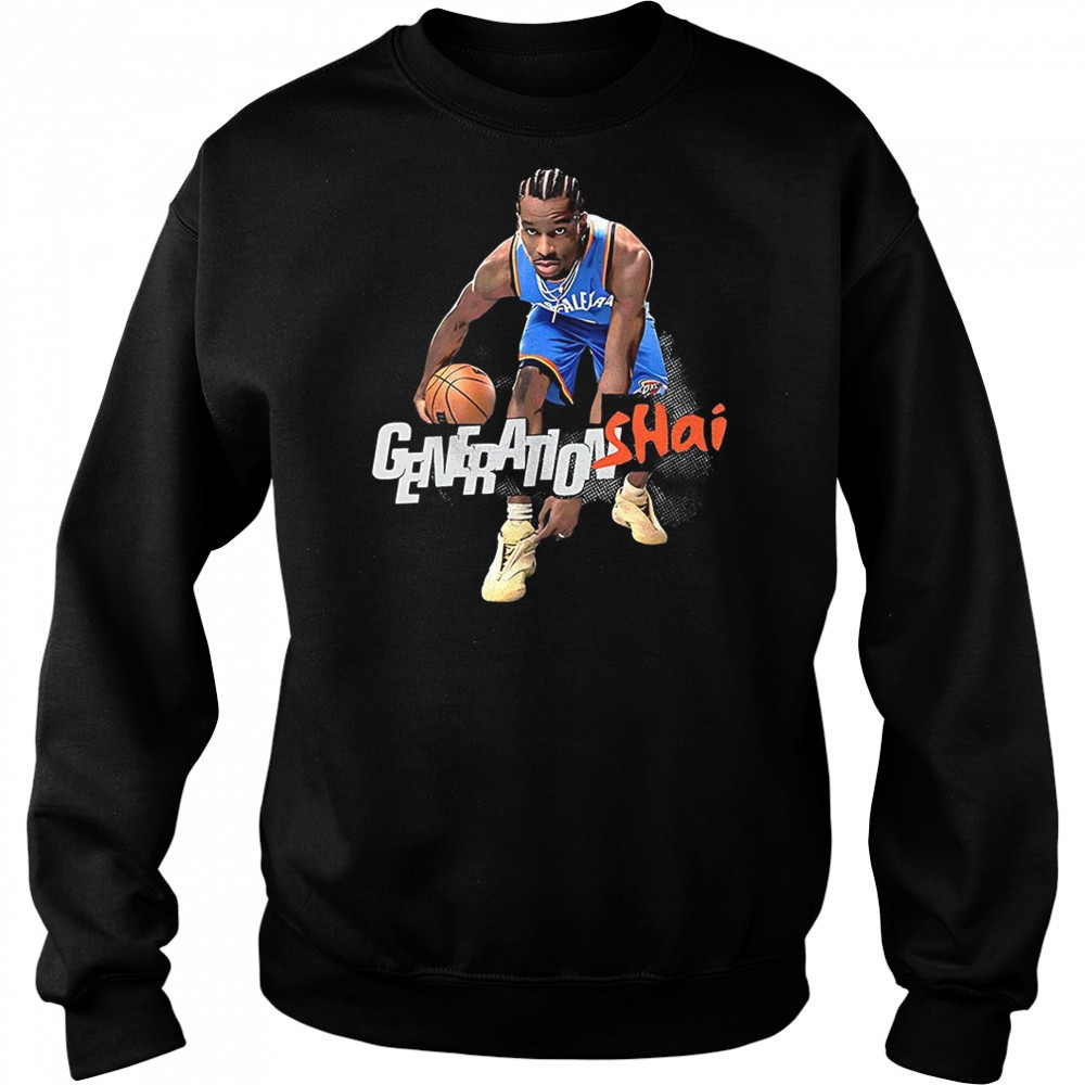 Shai Gilgeous-Alexander Oklahoma City Thunder SLAM February March 2025 cover graphic shirt Sweatshirt