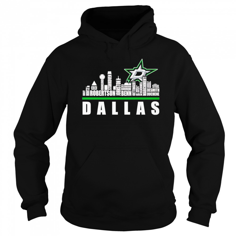 Skyline Dallas Stars name shirt Hoodie