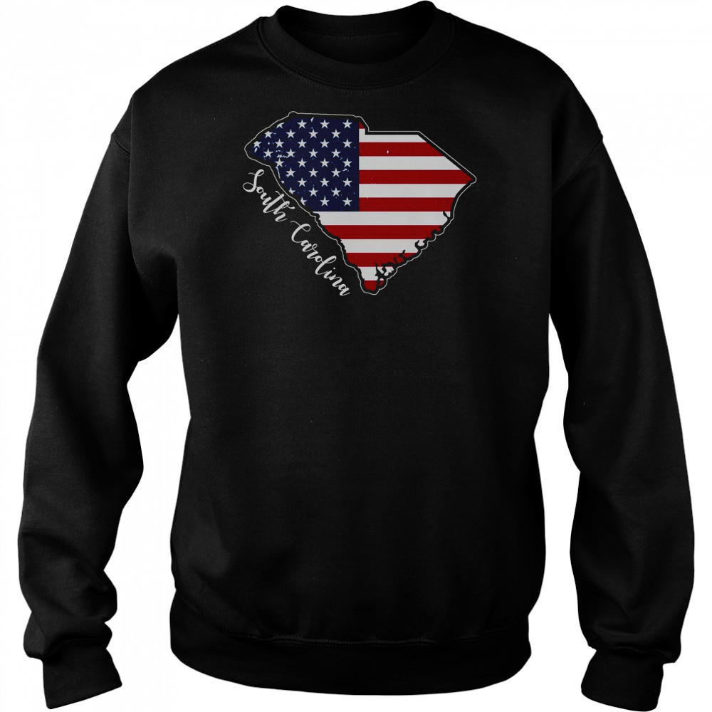 South Carolina United States Map T-Shirt Sweatshirt