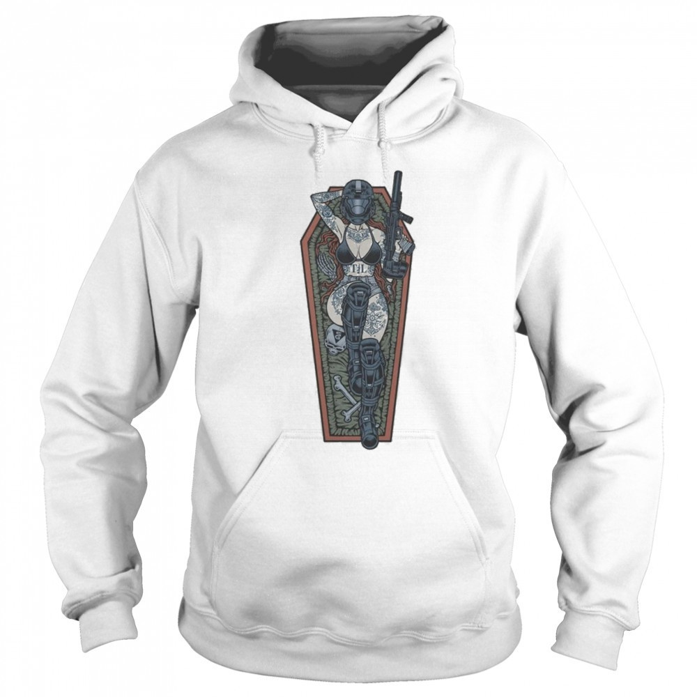 Space Siren Threat Llama T-shirt Hoodie