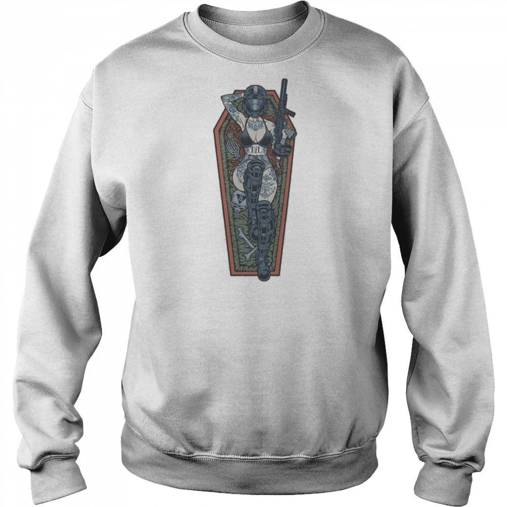 Space Siren Threat Llama T-shirt Sweatshirt