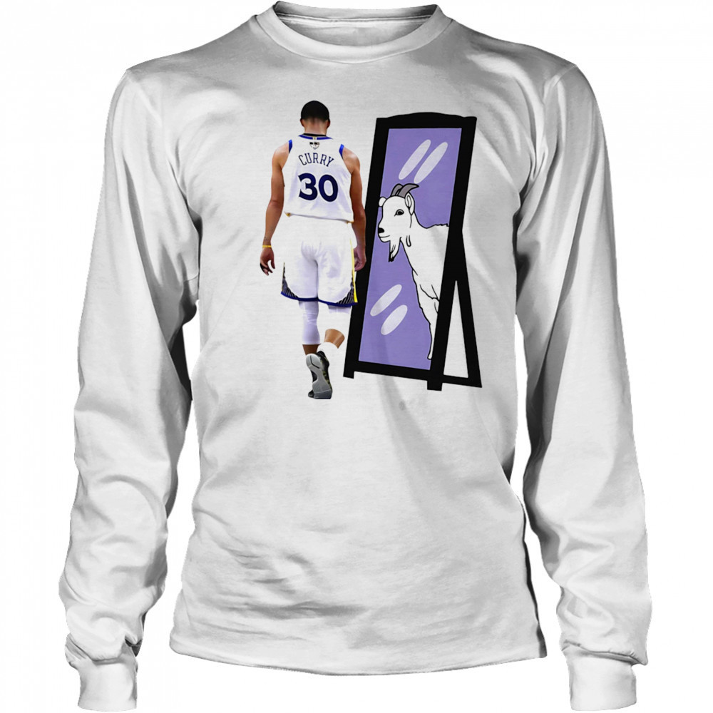 Stephen Curry Goat mirror shirt Long Sleeved