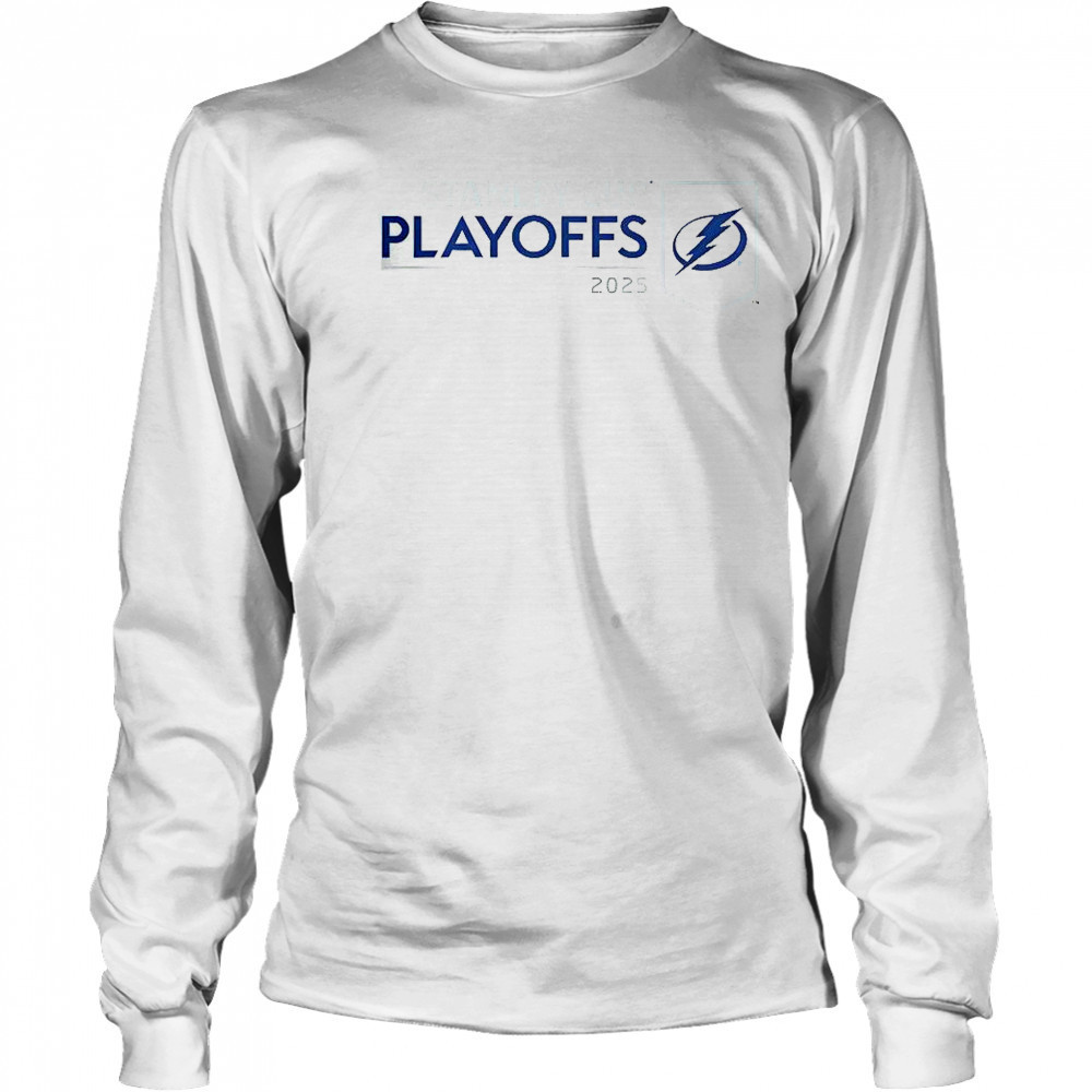 Tampa Bay Lightning 2025 NHL Stanley Cup Playoffs Champions T-Shirt Long Sleeved