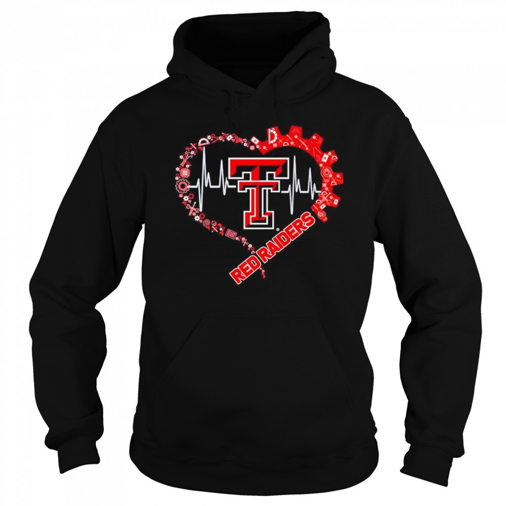 Texas Tech Red Raiders engineers logo heartbeat shirt Hoodie