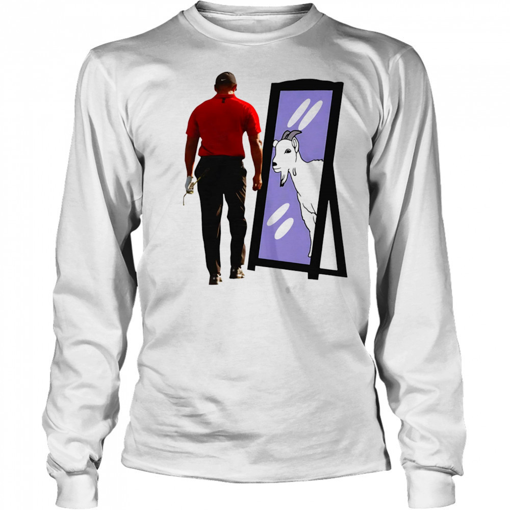Tiger Woods Goat mirror shirt Long Sleeved