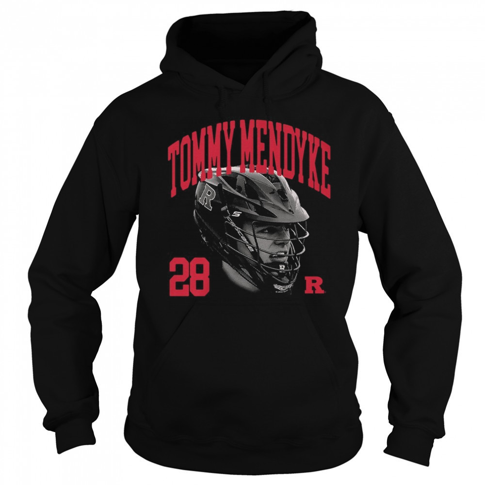 Tommy Mendyke 28 Rutgers Scarlet Knights Lacrosse NCAA Division I Portrait t-shirt Hoodie