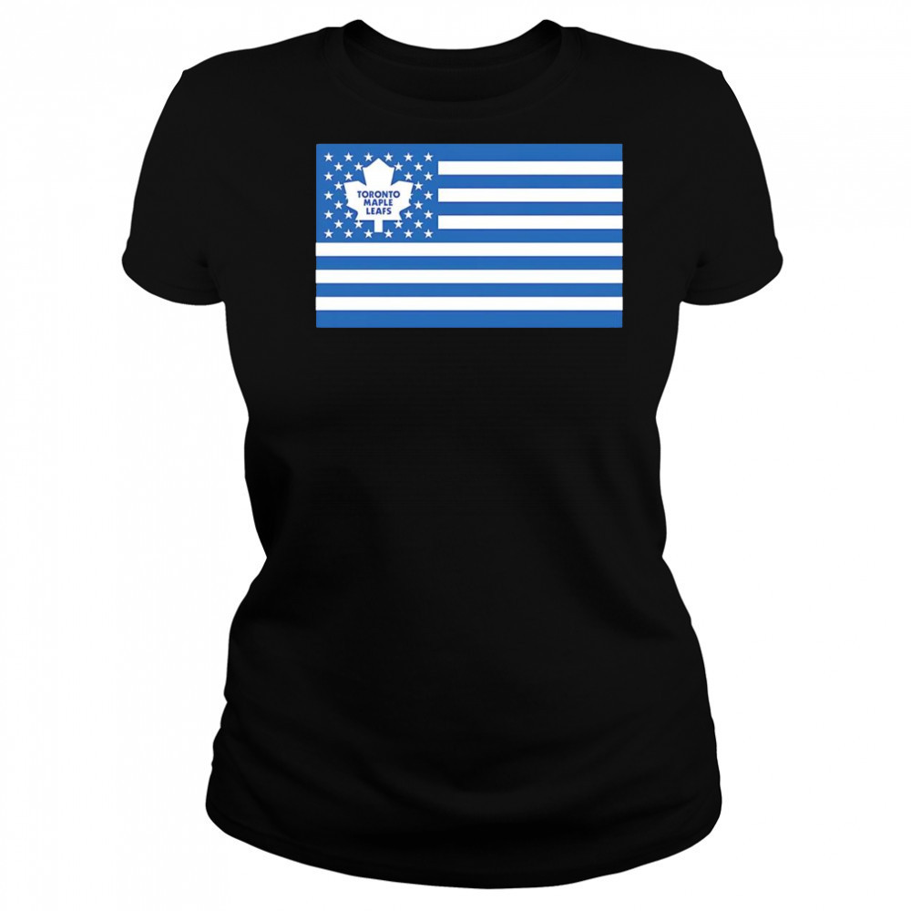 Toronto Maple Leafs American flag shirt Women's T-shirt
